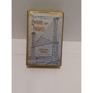 1933 Century of Progress Box With Canadian Club Hiram Walker & Sons Playing Card